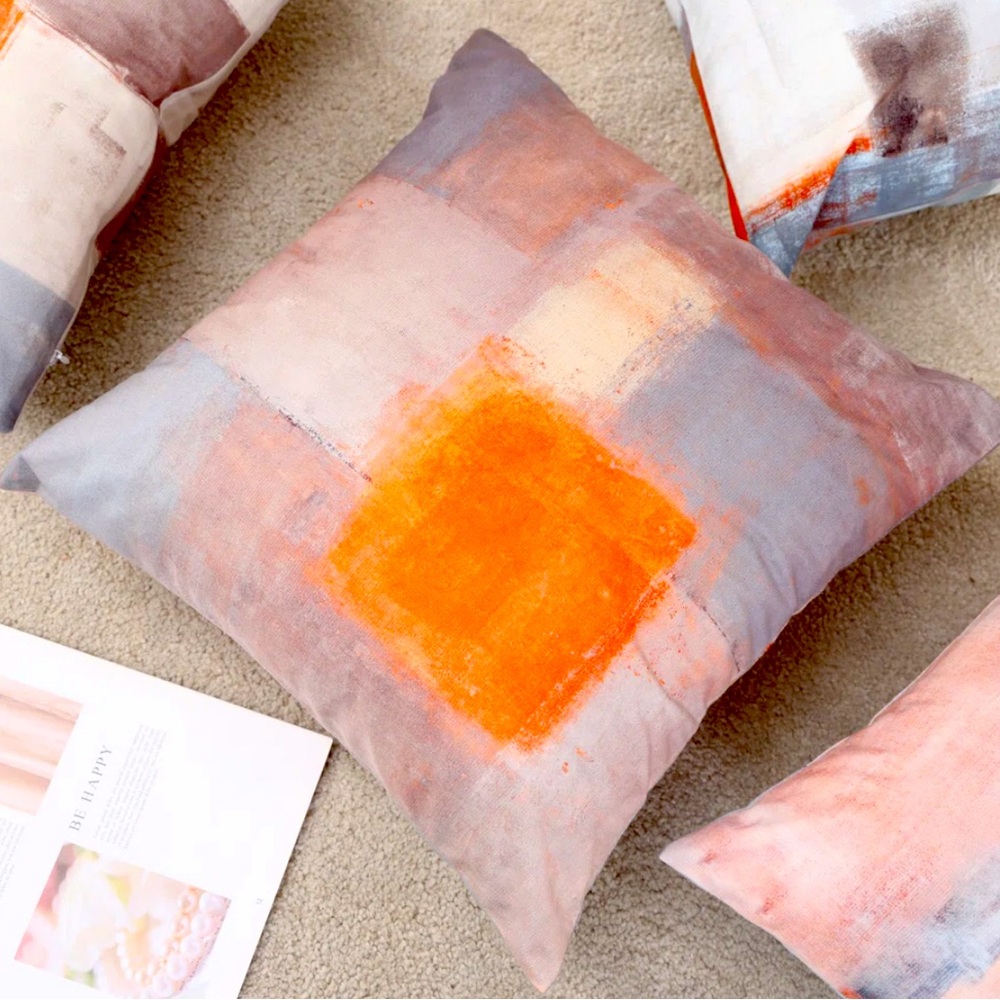ABSTRACT ART THROW PILLOW COVERS - Picture 8 of 8